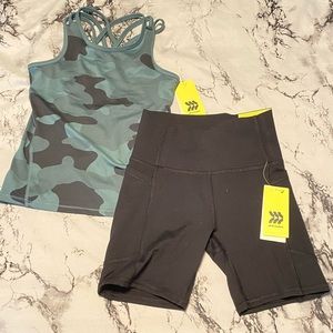 AllinMotion Athletic Tank and Pocket shorts set